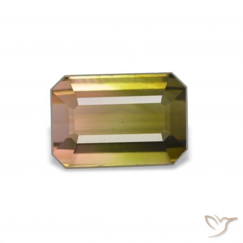 Tormalina Colo anguria naturale da 1.87 ct, Ottagonale / Taglio smeraldo, VVS