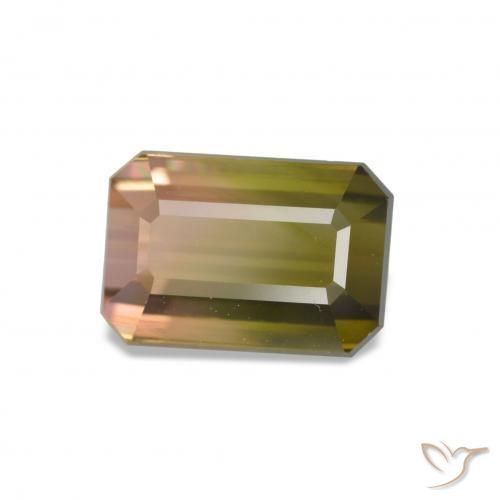 Tormalina Colo anguria naturale da 1.87 ct, Ottagonale / Taglio smeraldo, VVS
