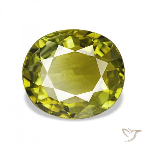 1.92ct Verde caldo Tormalina, Ovale, VVS-VS