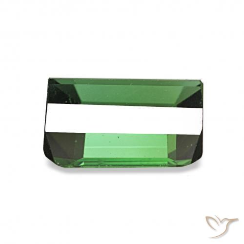 Tormalina Verde medio naturale da 1.61 ct, Ottagonale / Taglio smeraldo, VVS-VS