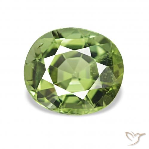 1.31ct Verde caldo Tormalina, Ovale, VVS-VS