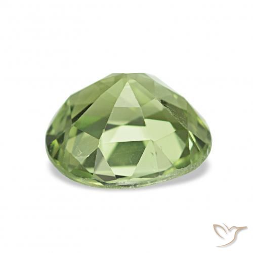 Tormalina Verde caldo naturale da 1.31 ct, Ovale, VVS-VS