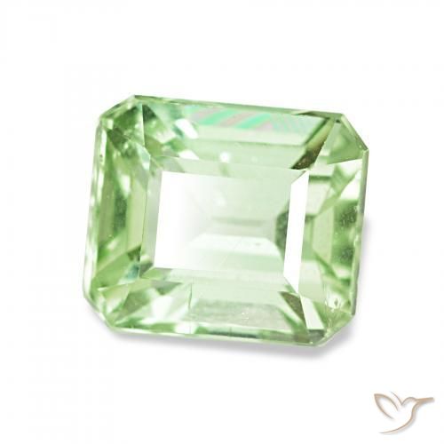 Tormalina Verde molto chiaro naturale da 2.08 ct, Ottagonale / Taglio smeraldo, VVS-VS