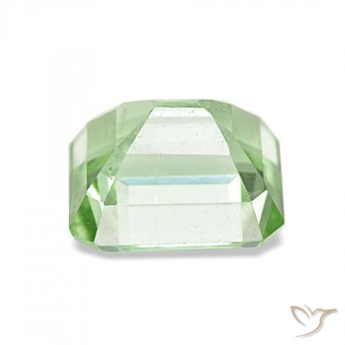 Tormalina Verde molto chiaro naturale da 2.08 ct, Ottagonale / Taglio smeraldo, VVS-VS