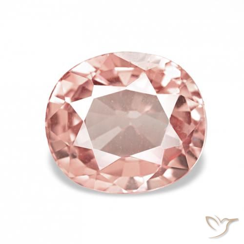 1.37ct Rosa arancio Tormalina, Ovale, VVS-VS