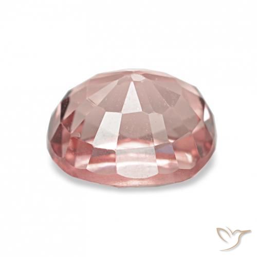 Tormalina Rosa arancio naturale da 1.37 ct, Ovale, VVS-VS