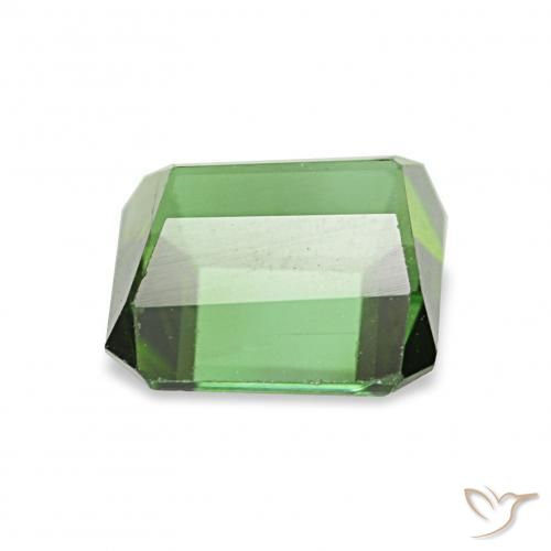 Tormalina Verde naturale da 1.61 ct, Ottagonale / Taglio smeraldo, VVS-VS