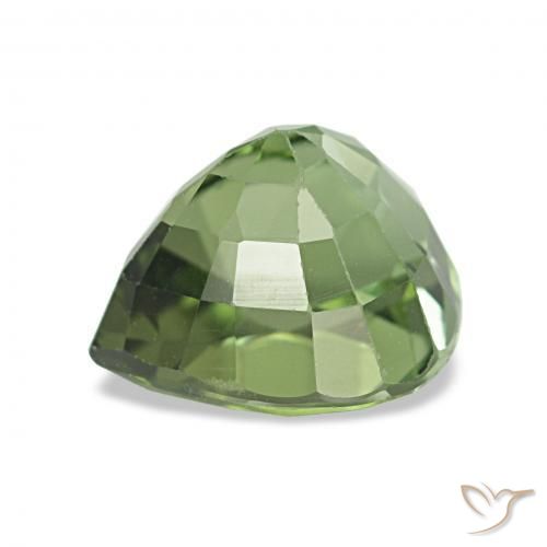 Tormalina Verde caldo naturale da 1.82 ct, Forma a pera, VVS-VS
