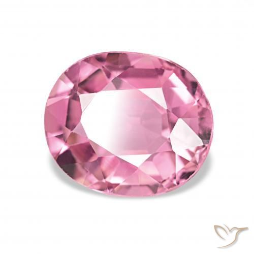Tormalina Rosa hot naturale da 1.54 ct, Ovale, VVS-VS