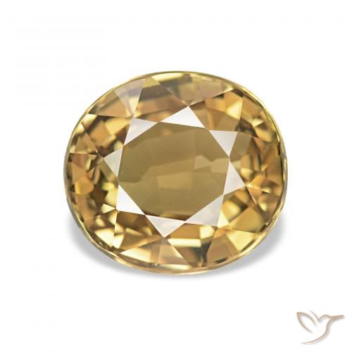 1.51ct Oro Tormalina, Ovale, VVS-VS