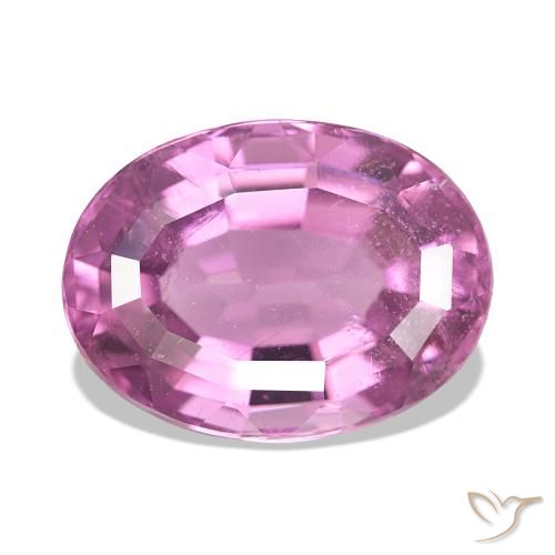 Tormalina Rosa intenso naturale da 5.77 ct, Ovale, VS