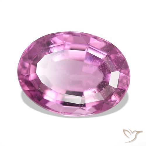 Tormalina Rosa intenso naturale da 5.77 ct, Ovale, VS