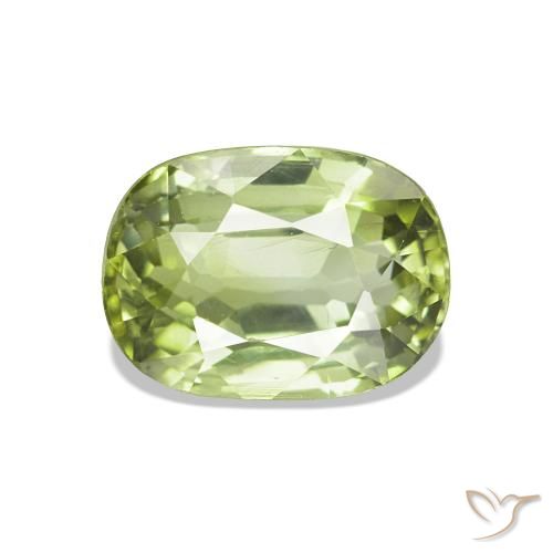 Tormalina Verde chiaro naturale da 1.46 ct, Cuscino, VVS-VS