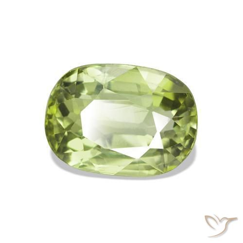 Tormalina Verde chiaro naturale da 1.46 ct, Cuscino, VVS-VS