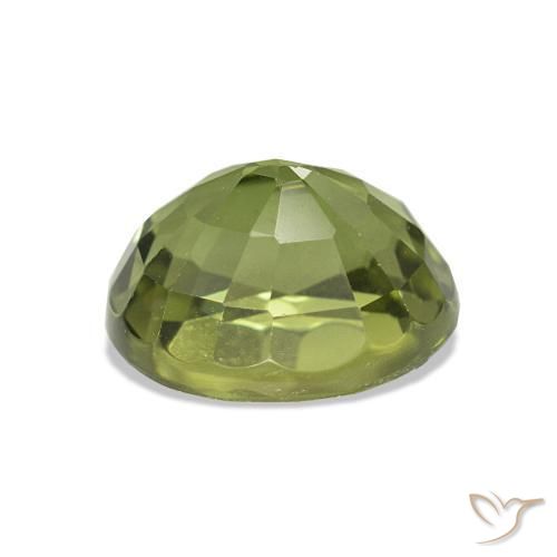 Tormalina Verde medio naturale da 1.56 ct, Ovale, VVS-VS