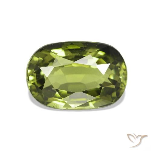 1.49ct Verde caldo Tormalina, Cuscino, VVS-VS