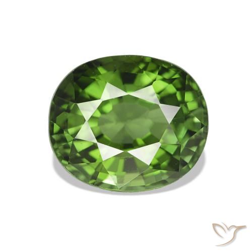 1.56ct Verde medio Tormalina, Ovale, VVS-VS