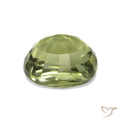 Tormalina Verde giallastro naturale da 1.56 ct, Ovale, VVS