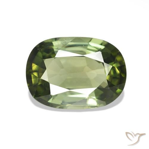 1.55ct Verde foresta Tormalina, Cuscino, VS