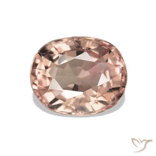 Tormalina Rosa arancio naturale da 1.46 ct, Ovale, VS