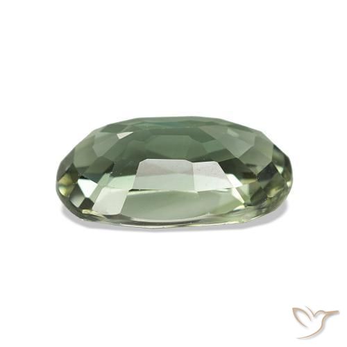 Tormalina Verde medio naturale da 1.73 ct, Taglio ovale, VVS-VS