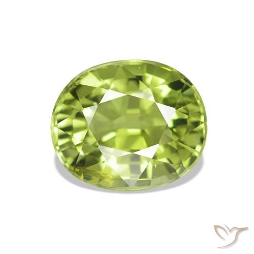 1.41ct Verde acceso Tormalina, Ovale, VVS-VS