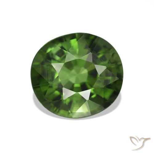 1.56ct Verde scuro Tormalina, Ovale, VVS-VS