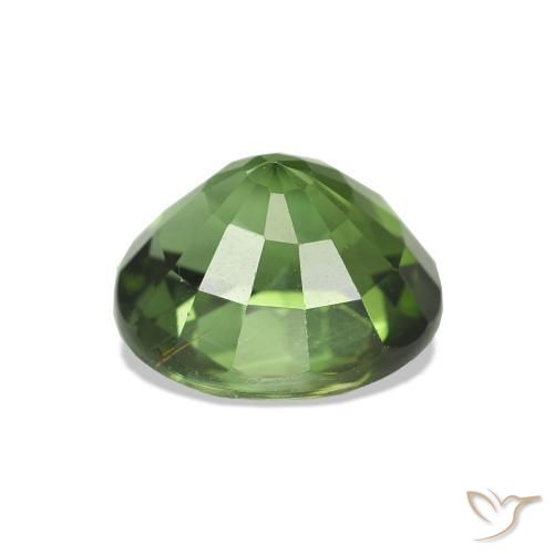 Tormalina Verde scuro naturale da 1.56 ct, Ovale, VVS-VS