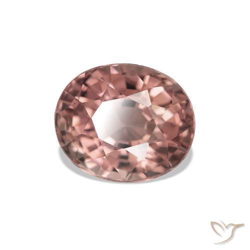 Tormalina Rosa medio naturale da 1.60 ct, Taglio ovale, VVS