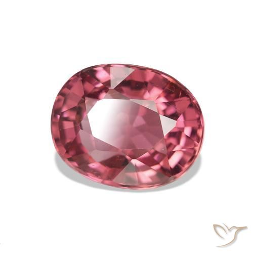 Tormalina Rosa intenso intenso naturale da 1.40 ct, Ovale, VVS