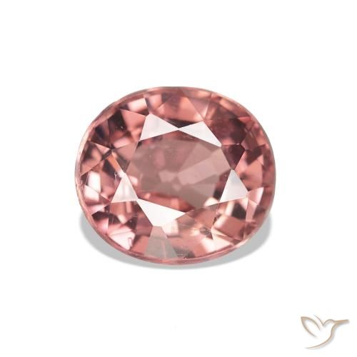 1.37ct Rosa medio Tormalina, Ovale, VS
