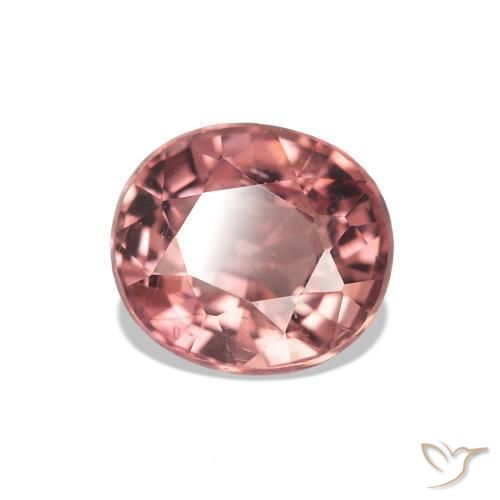 Tormalina Rosa medio naturale da 1.37 ct, Taglio ovale, VS