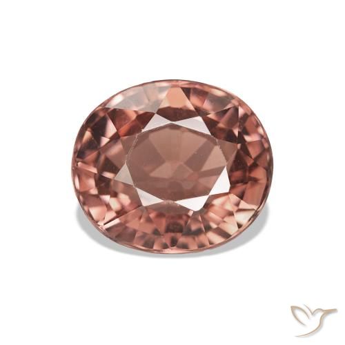 Tormalina Medium Dark-Pink naturale da 1.66 ct, Ovale, VVS