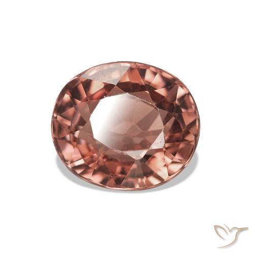 Tormalina Medium Dark-Pink naturale da 1.66 ct, Ovale, VVS