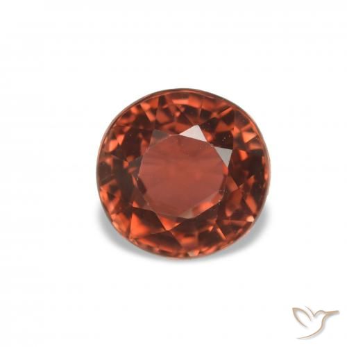 1.70ct Rosso medio Tormalina, Rotondo, VVS