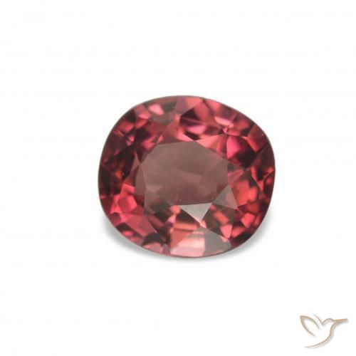 Tormalina Rosso tendente al rosa naturale da 1.33 ct, Cuscino, VVS