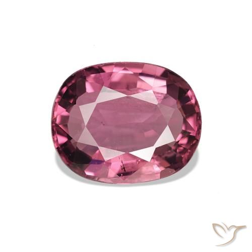 1.60ct Rosso medio Tormalina, Cuscino, VS