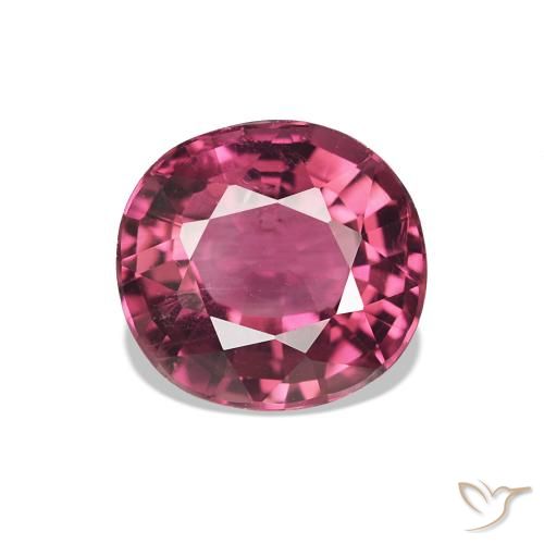 Tormalina Rosso medio naturale da 1.52 ct, Ovale, VS