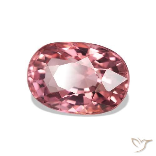 Tormalina Rosa arancio naturale da 1.74 ct, Taglio a cuscino, VVS-VS