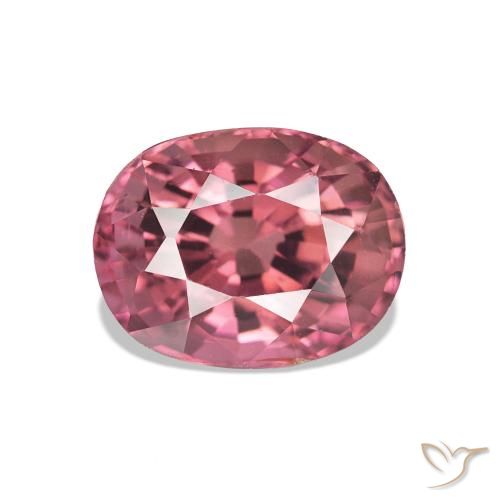 1.70ct Rosa gomma da masticare Tormalina, Ovale, VS