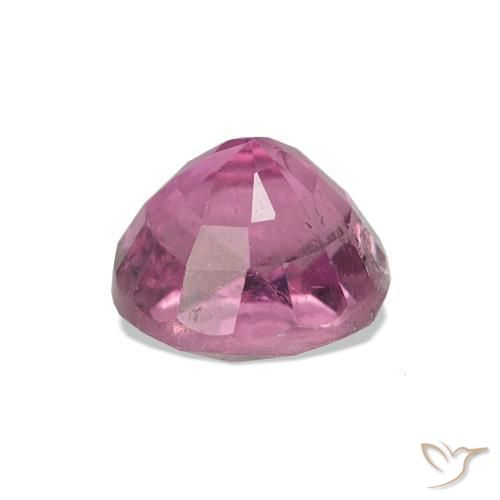 Tormalina Rosa scuro naturale da 1.68 ct, Taglio rotondo, VS-SI