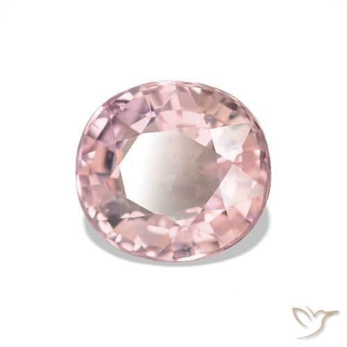 Tormalina rosa fenicottero naturale da 1.44 ct, Taglio ovale, VS