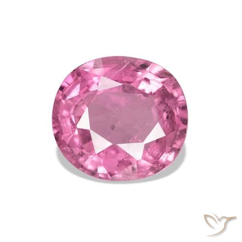1.44ct Rosa hot Tormalina, Cuscino, VS-SI
