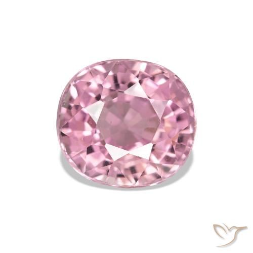 1.47ct Rosa hot Tormalina, Cuscino, VVS-VS