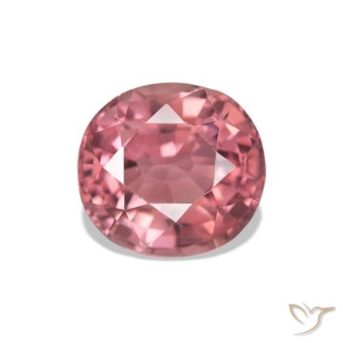1.39ct Rosa medio Tormalina, Cuscino, VS