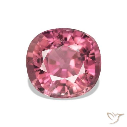 Tormalina Tono rosa caldo naturale da 1.79 ct, Cuscino, VS