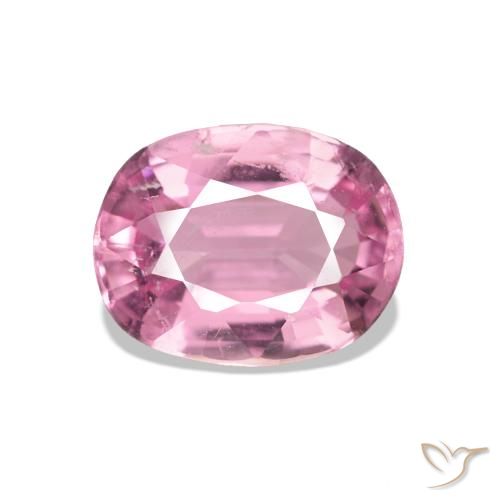 1.37ct Rosa gomma da masticare Tormalina, Cuscino, VS-SI
