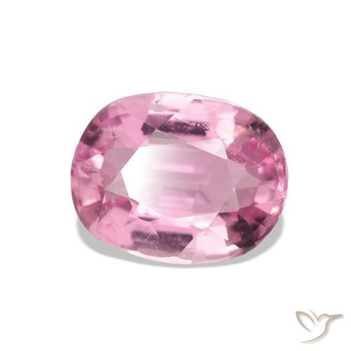 Tormalina Rosa gomma da masticare naturale da 1.37 ct, Taglio a cuscino, VS-SI
