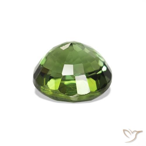 Tormalina Verde scuro naturale da 1.69 ct, Rotondo, VS