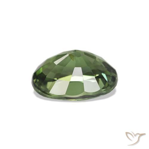 Tormalina Verde scuro naturale da 1.55 ct, Ovale, VS